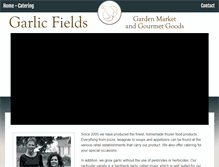Tablet Screenshot of garlicfieldsgourmet.com